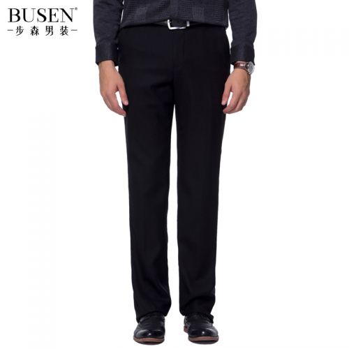Pantalon droit BUSEN Fibre de polyester fibres viscose rayonne pour automne - Ref 1487690