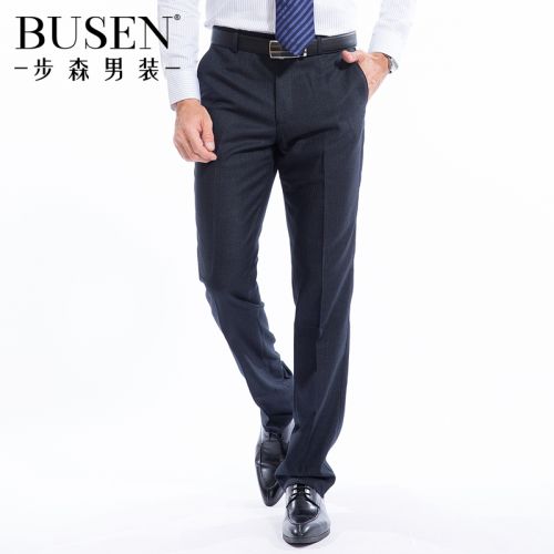 Pantalon droit BUSEN Fibre de polyester fibres viscose rayonne pour automne - Ref 1487697