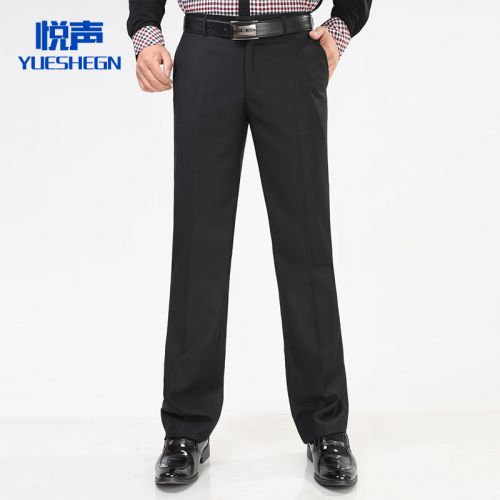 Pantalon droit de fibres viscose polyester, rayonne pour automne - Ref 1487969