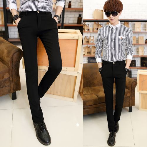 Pantalon Slim-type pour adolescent en coton printemps - Ref 1488061