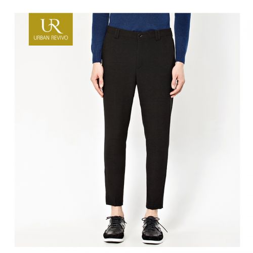 Pantalon droit pour jeunesse Fibre de polyester fibres viscose rayonne polyuréthane élastique fibreux spandex automne - Ref 1488318