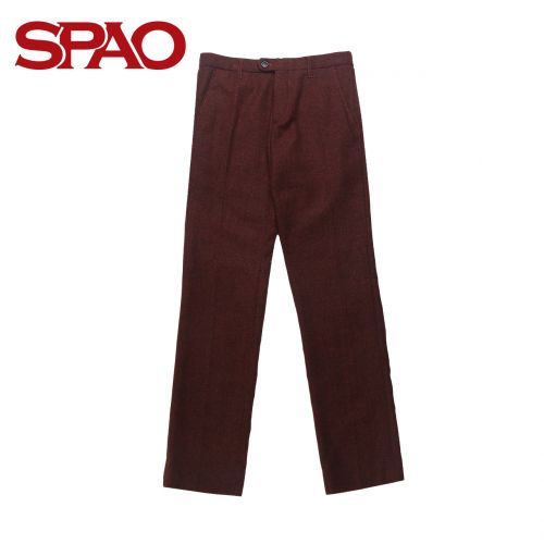 Pantalon droit SPAO Laine polyester fibres de polyamide nylon viscose rayonne polyacrylonitrile acrylique - Ref 1488533