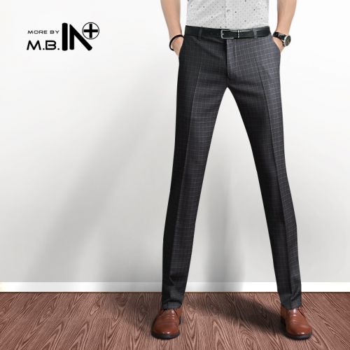 Pantalon Slim-type pour jeunesse MBIN de fibres viscose polyester, rayonne été - Ref 1488717