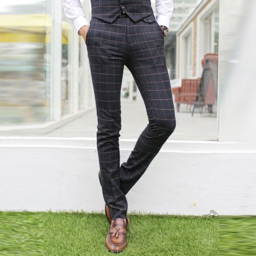 Pantalon Slim-type pour jeunesse MRCXD Fibre de polyester fibres viscose rayonne été - Ref 1488862