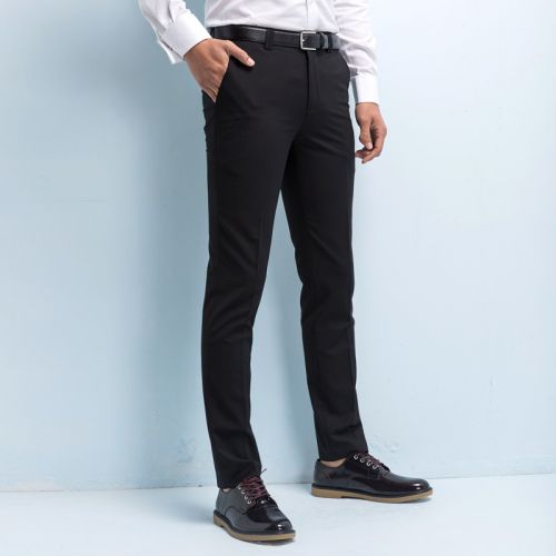 Pantalon Slim-type pour adolescent MANOBLE Fibre de polyester fibres viscose rayonne été - Ref 1488864