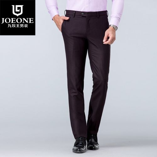 Pantalon Slim-type JOEONE Laine fibre élastique de polyuréthane spandex pour automne - Ref 1489397