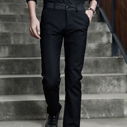 Pantalon Slim-type pour jeunesse GETYISUN en coton printemps - Ref 1490184