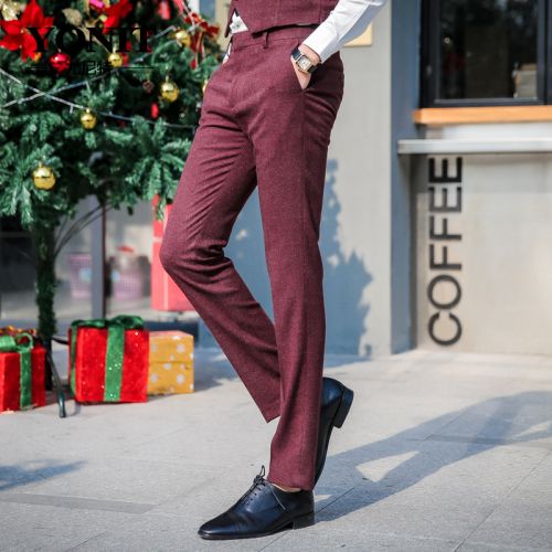 Pantalon droit pour jeunesse Polyéthylène téréphtalate PET , des fibres de viscose automne - Ref 1490350