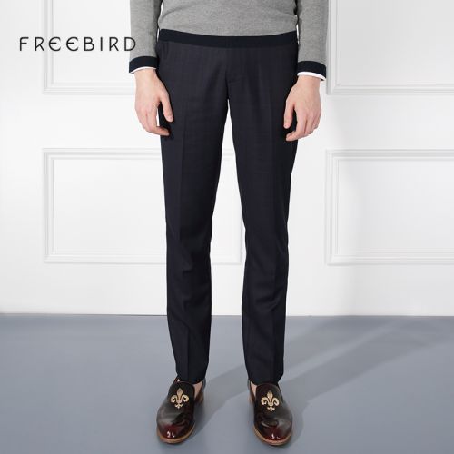 Pantalon droit FREE BIRD de fibres viscose polyester, rayonne polyuréthane élastique fibreux spandex pour printemps - Ref 1490365
