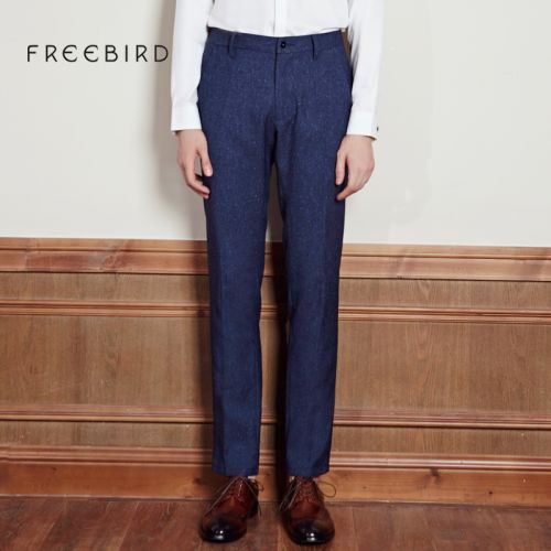 Pantalon droit FREE BIRD de fibres viscose polyester, rayonne pour automne - Ref 1490367