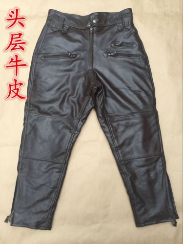 Pantalon cuir homme pantalons fuselés Première couche de pour hiver - Ref 1476691