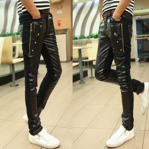 Pantalon cuir homme serré pour adolescent - Ref 1477019