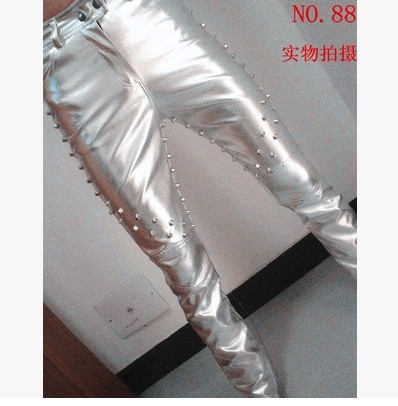 Pantalon cuir homme serré pour adolescent printemps - Ref 1477062