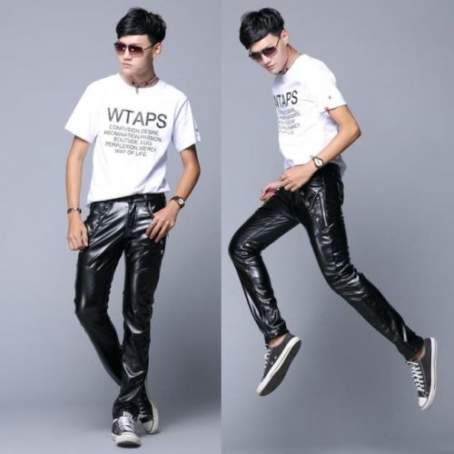 Pantalon cuir homme serré pour adolescent hiver - Ref 1477097