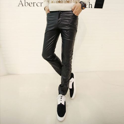 Pantalon cuir homme serré pour jeunesse hiver - Ref 1477137