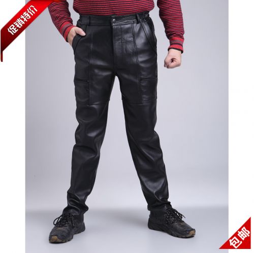 Pantalon cuir homme pantalons fuselés - Ref 1477148