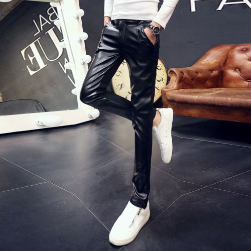 Pantalon cuir homme serré pour adolescent hiver - Ref 1477177