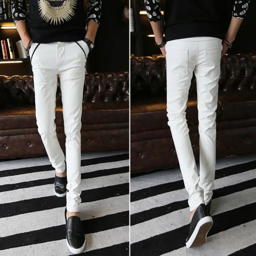 Pantalon cuir homme pantalons fuselés pour adolescent hiver - Ref 1477353