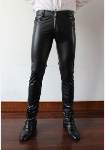 Pantalon cuir homme serré pour jeunesse été - Ref 1477389