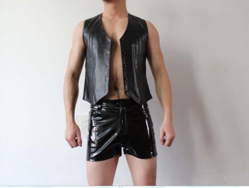 Pantalon cuir homme serré pour jeunesse automne - Ref 1477411