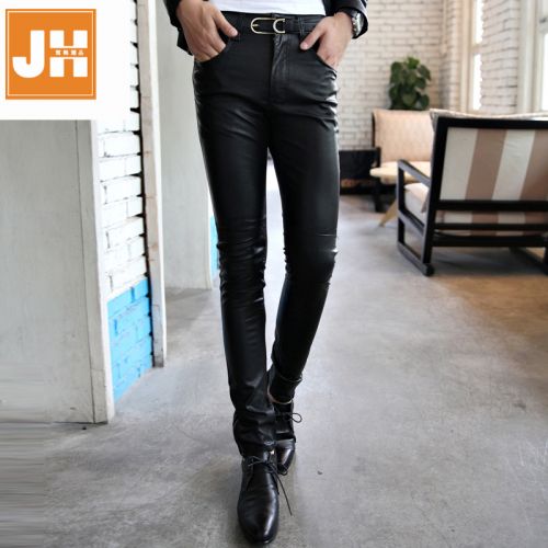 Pantalon cuir homme serré pour adolescent hiver - Ref 1477469