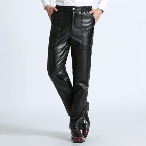 Pantalon cuir homme droit PU - Ref 1477480