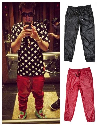 Pantalon cuir homme droit pour adolescent AZFEELING printemps - Ref 1477522