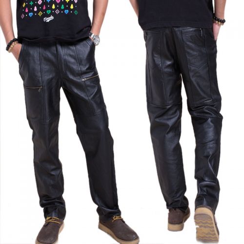 Pantalon cuir homme pantalons fuselés - Ref 1477585