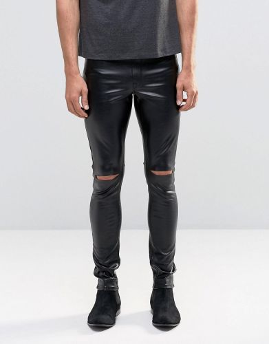 Pantalon cuir homme serré - Ref 1477588