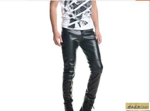 Pantalon cuir homme pantalons fuselés pour jeunesse automne - Ref 1477748
