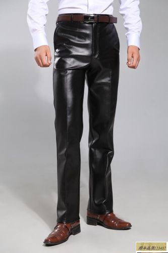 Pantalon cuir homme droit pour automne - Ref 1477767