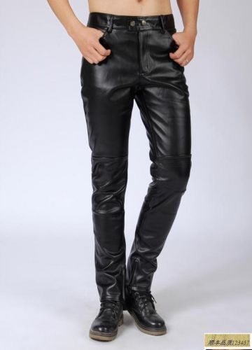 Pantalon cuir homme serré pour adolescent automne - Ref 1477818