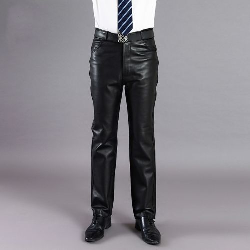 Pantalon cuir homme droit Première couche de pour hiver - Ref 1477827