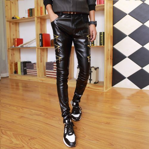 Pantalon cuir homme droit pour adolescent automne - Ref 1477927