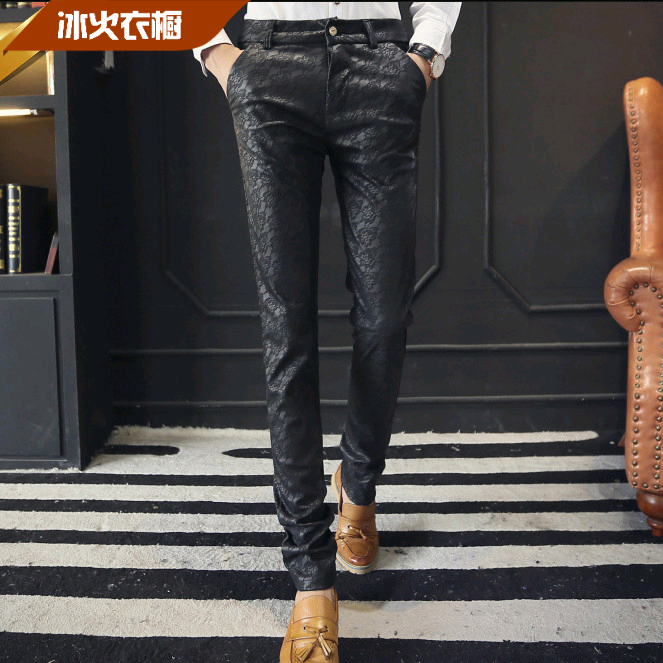 Pantalon cuir homme pantalons fuselés pour adolescent hiver - Ref 1477989