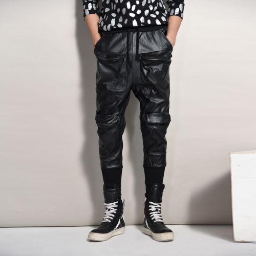 Pantalon cuir homme serré pour adolescent hiver - Ref 1478103