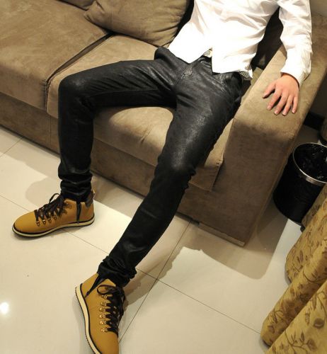 Pantalon cuir homme serré pour jeunesse - Ref 1478330