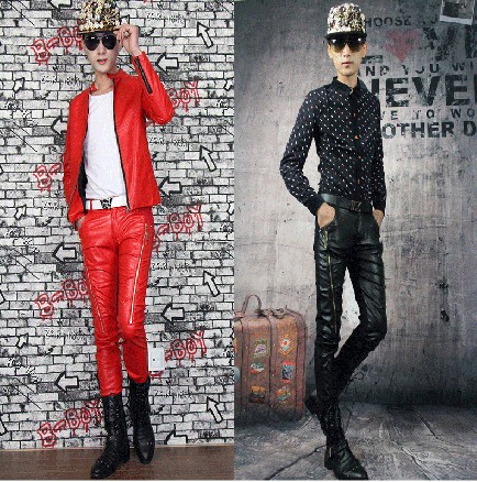 Pantalon cuir homme serré pour adolescent hiver - Ref 1478457