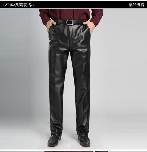 Pantalon cuir homme droit pour jeunesse printemps - Ref 1478503