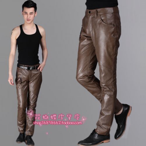 Pantalon cuir homme serré pour jeunesse hiver - Ref 1478539