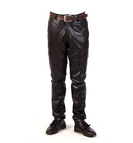 Pantalon cuir homme pantalons fuselés pour jeunesse hiver - Ref 1478563