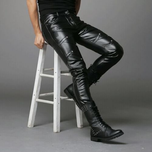 Pantalon cuir homme droit pour adolescent automne - Ref 1478642