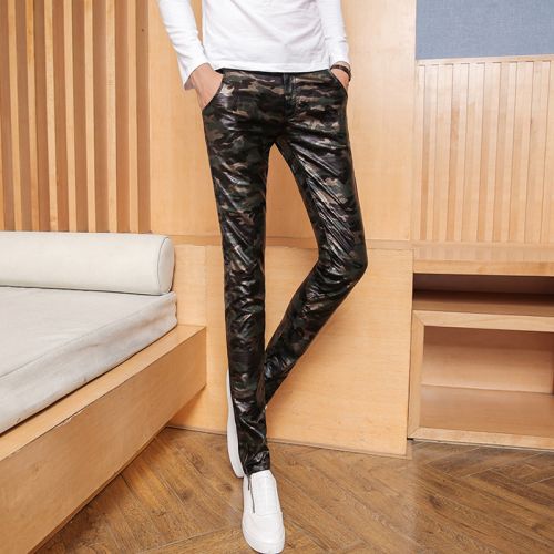 Pantalon cuir homme serré pour adolescent automne - Ref 1478657