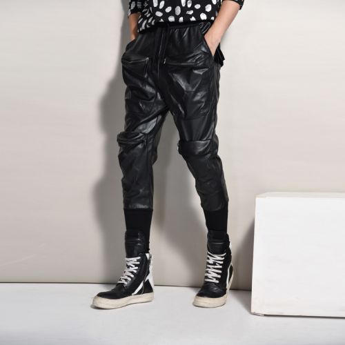 Pantalon cuir homme serré pour adolescent hiver - Ref 1478659