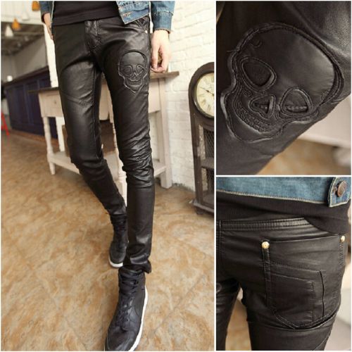 Pantalon cuir homme serré pour jeunesse - Ref 1478717