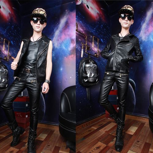 Pantalon cuir homme serré pour automne - Ref 1478907