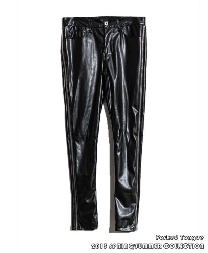 Pantalon cuir homme FORKED TONGUE - Ref 1478938