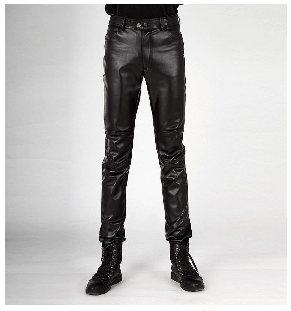 Pantalon cuir homme serré pour grands chantiers automne - Ref 1478985