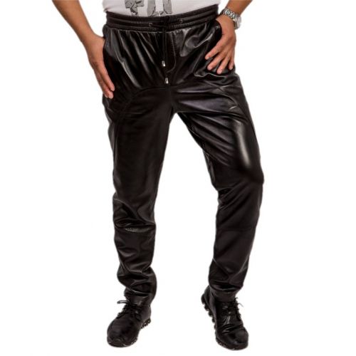 Pantalon cuir homme pantalons fuselés pour jeunesse Peau de mouton hiver - Ref 1479041