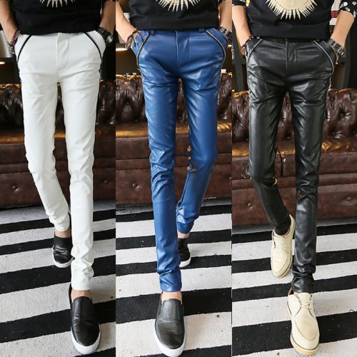 Pantalon cuir homme pantalons fuselés - Ref 1479069